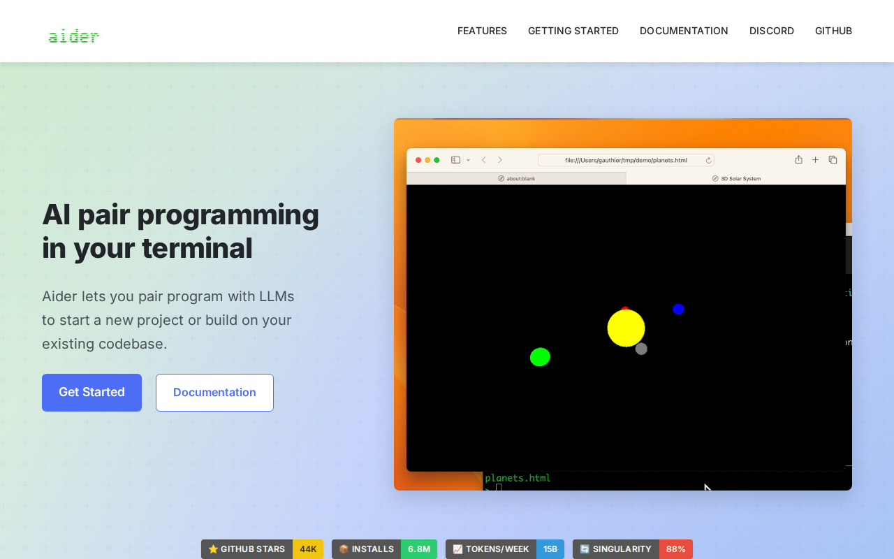 Website screenshot