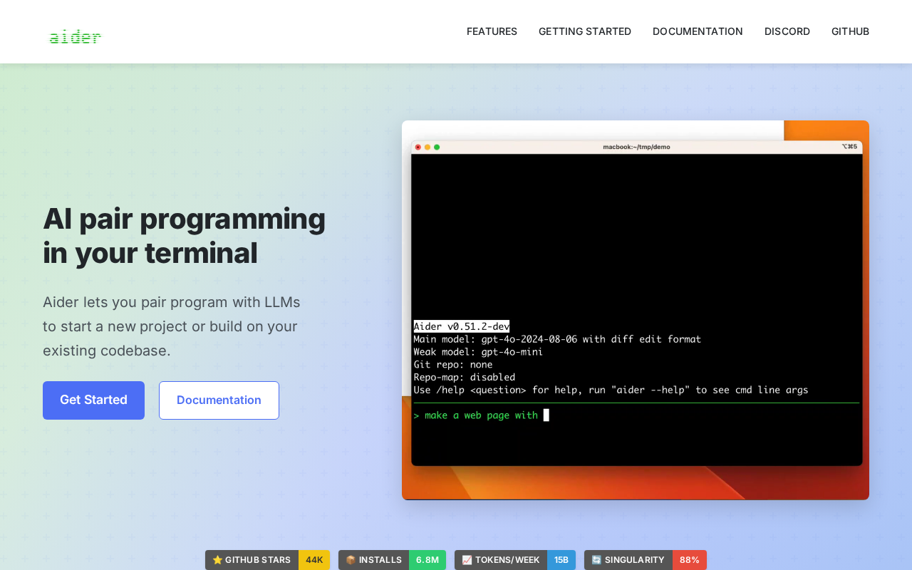 Website screenshot