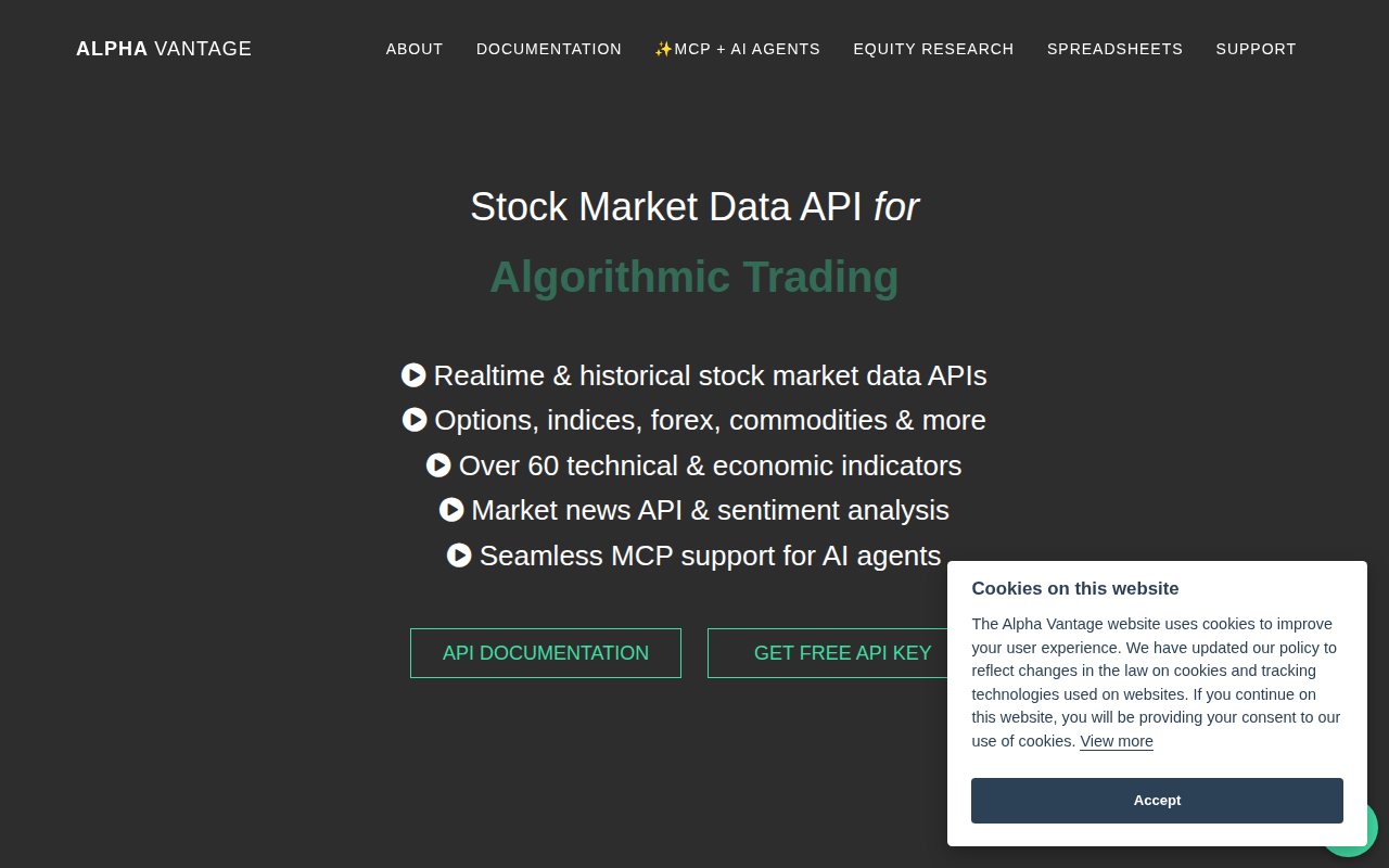 Website screenshot