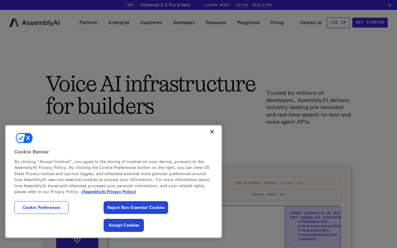 Website screenshot