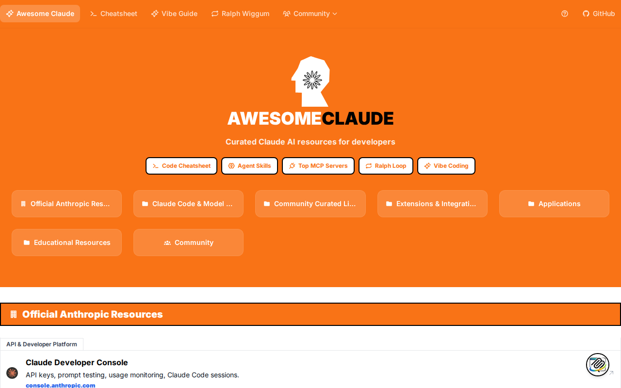 Website screenshot