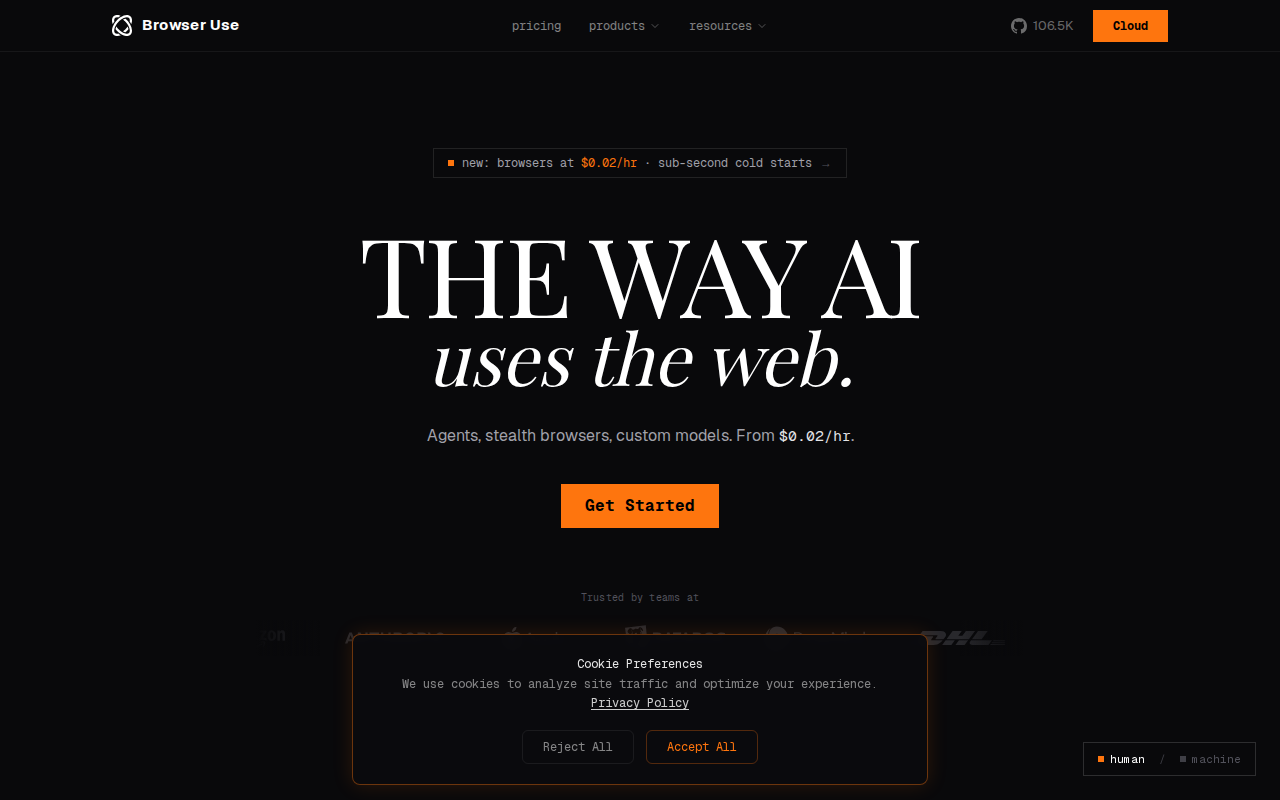 Website screenshot