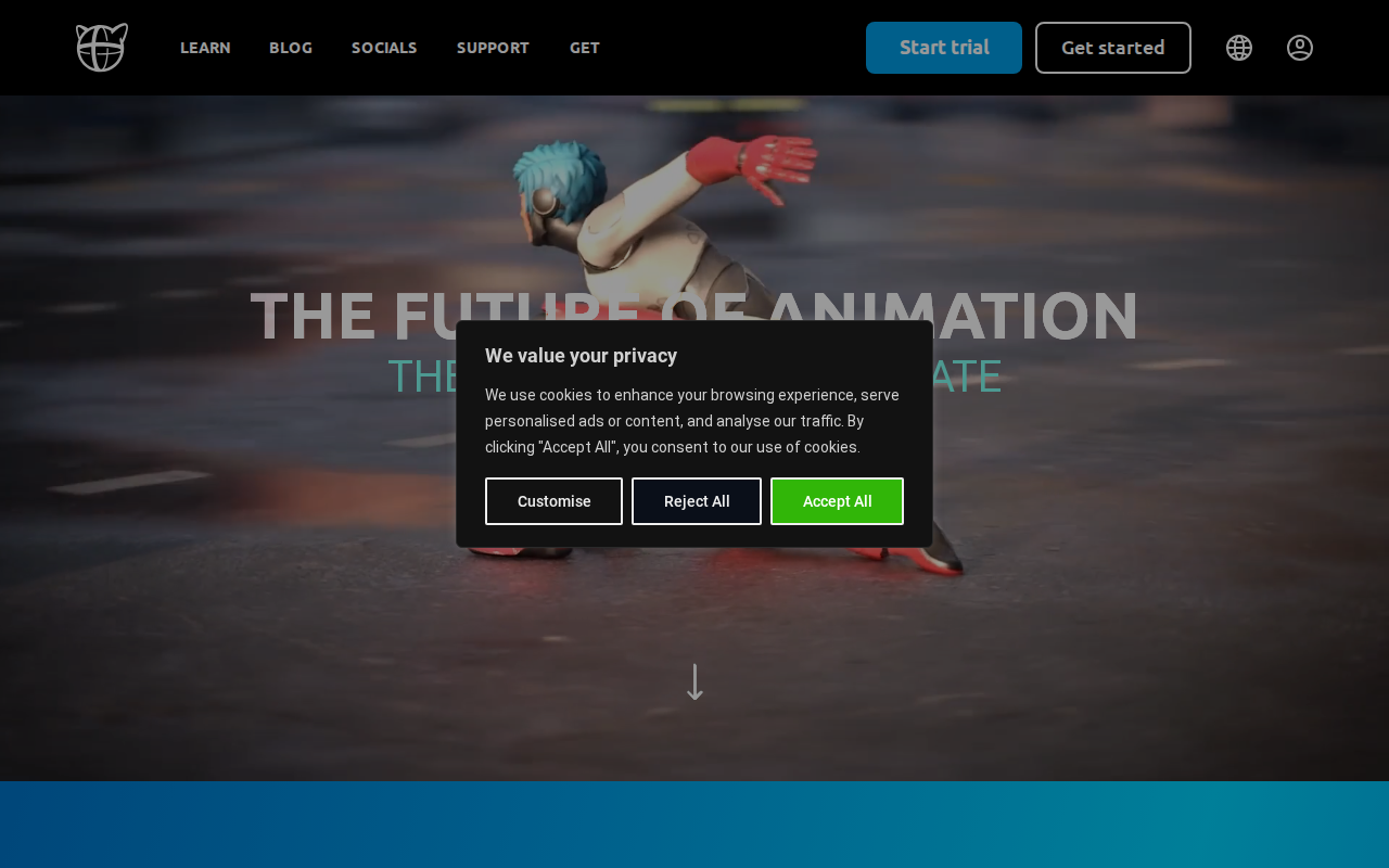 Website screenshot