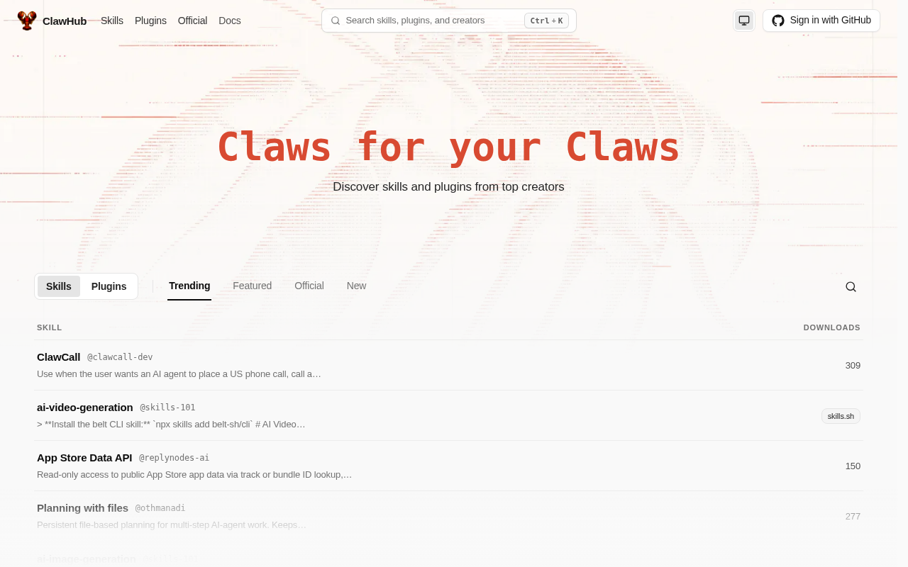 Website screenshot