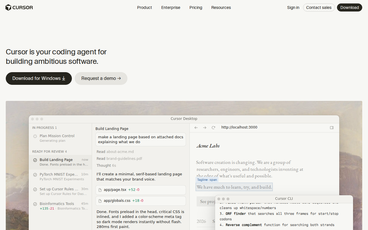 Website screenshot