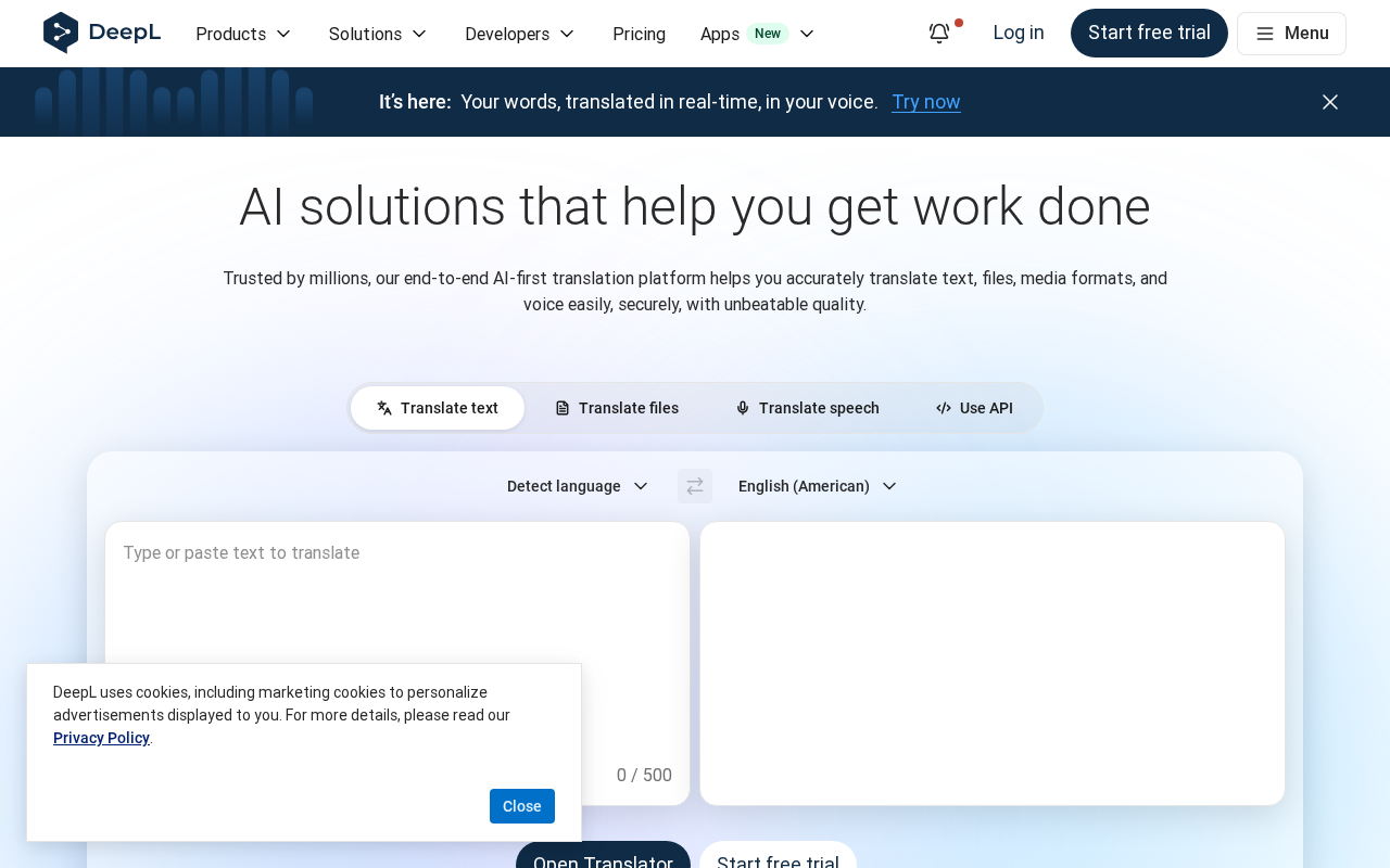 Website screenshot