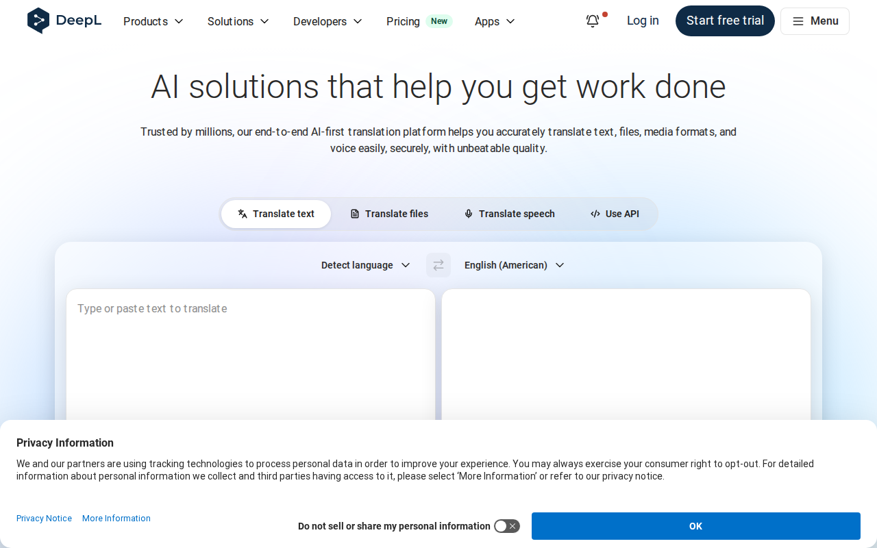 Website screenshot