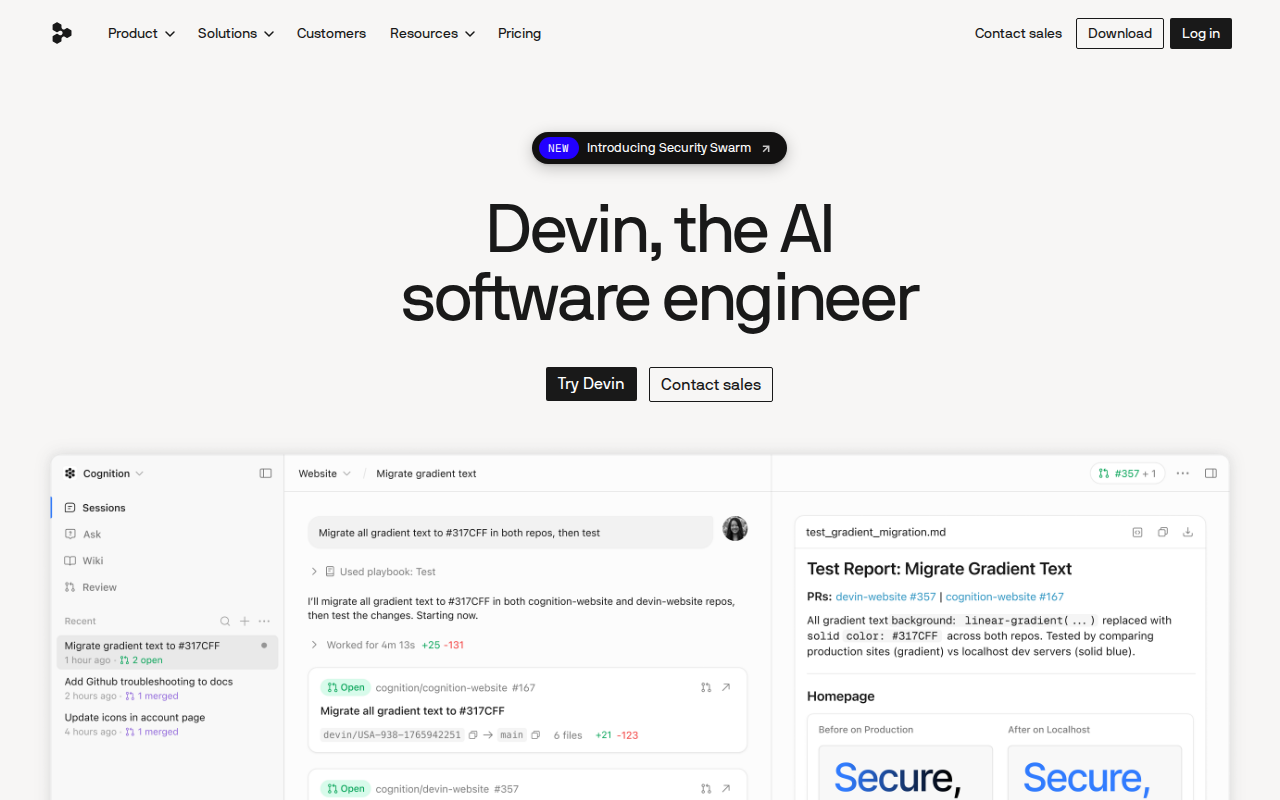 Website screenshot