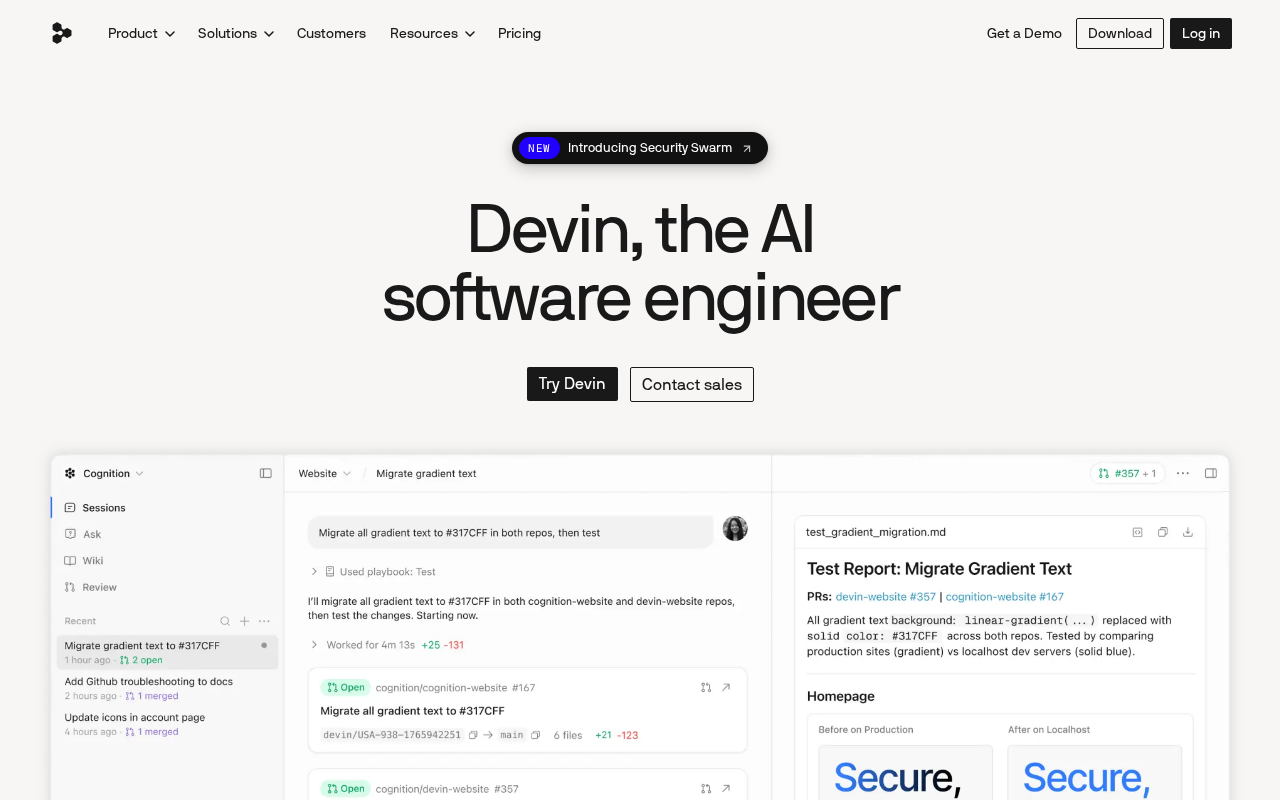 Website screenshot