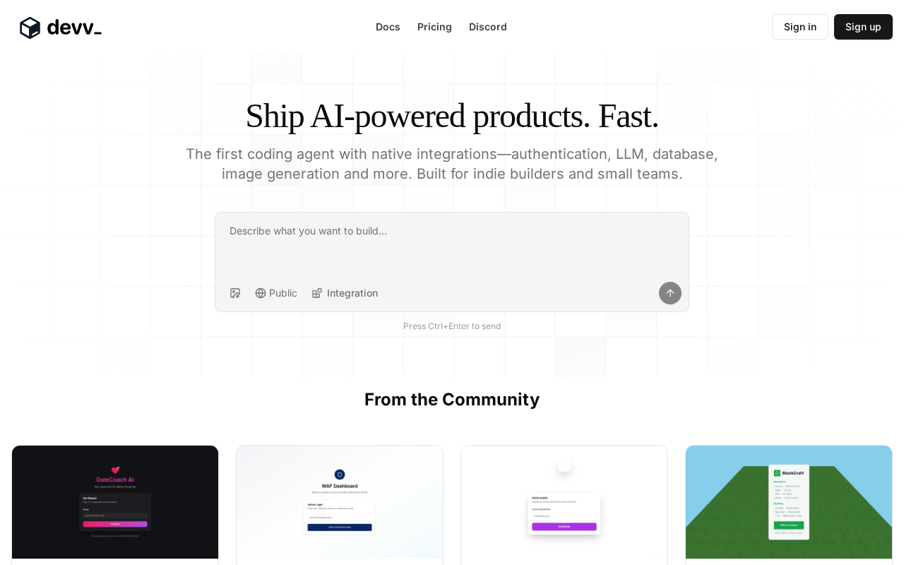 Website screenshot