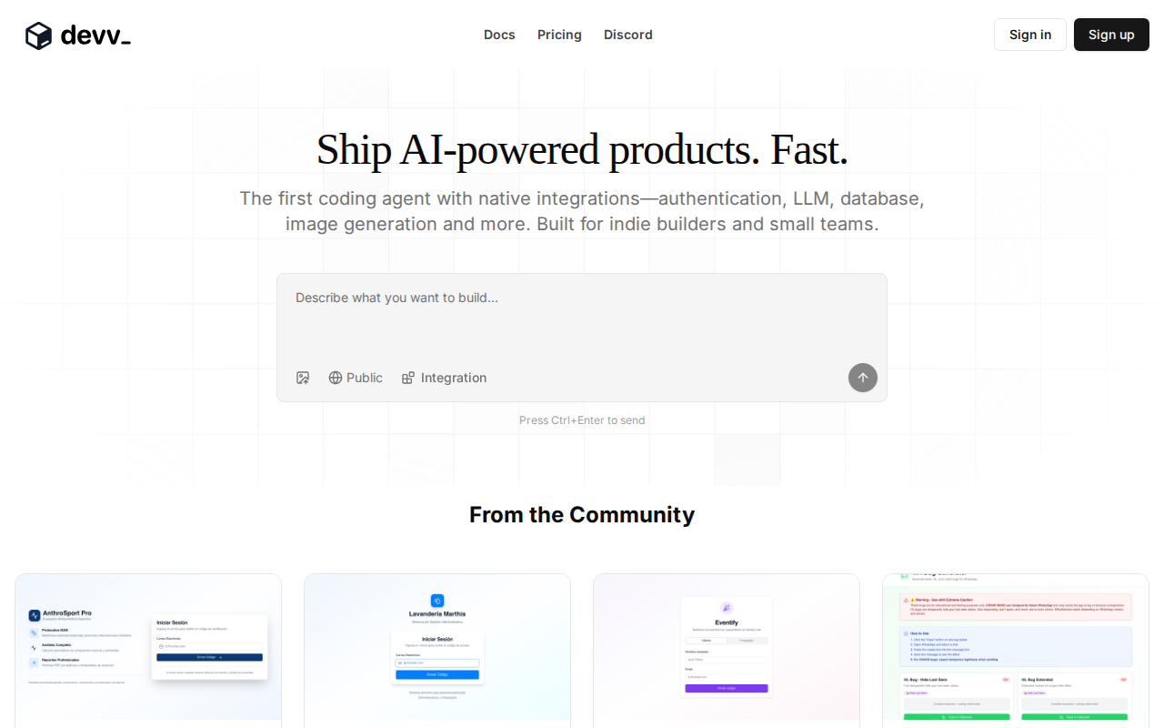 Website screenshot