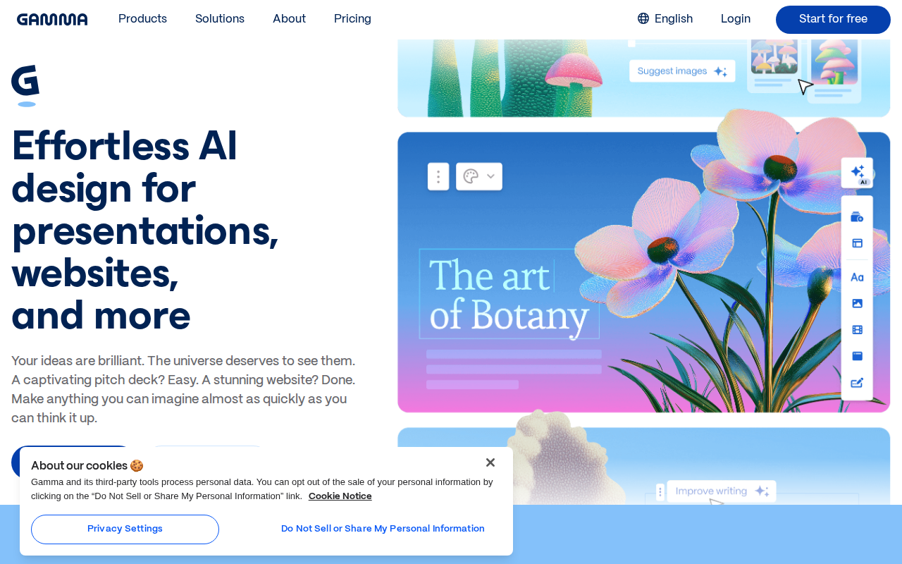 Website screenshot