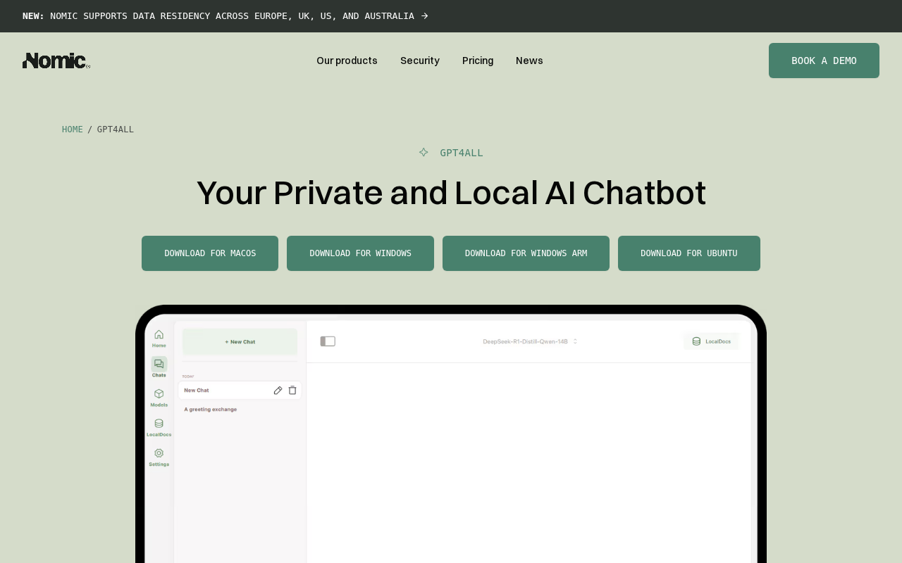 Website screenshot