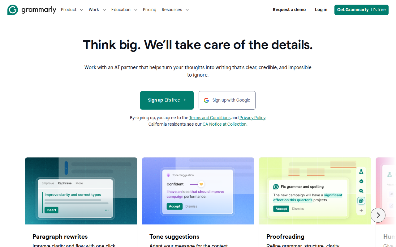 Website screenshot
