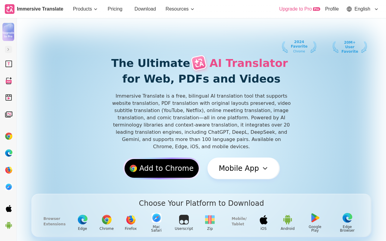 Website screenshot