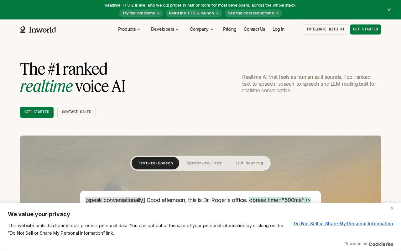 Website screenshot