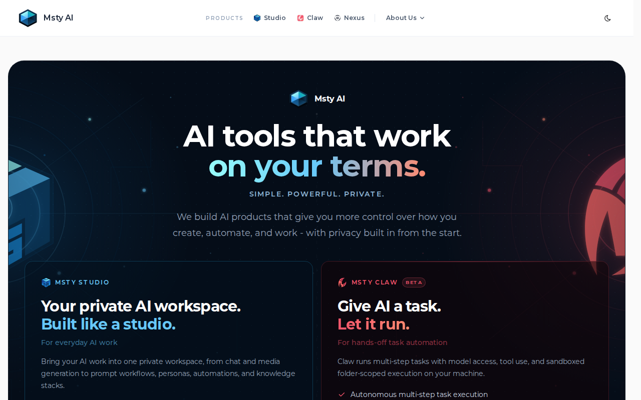 Website screenshot