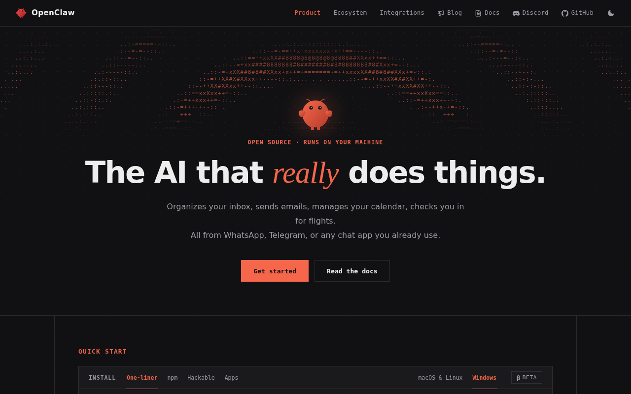 Website screenshot