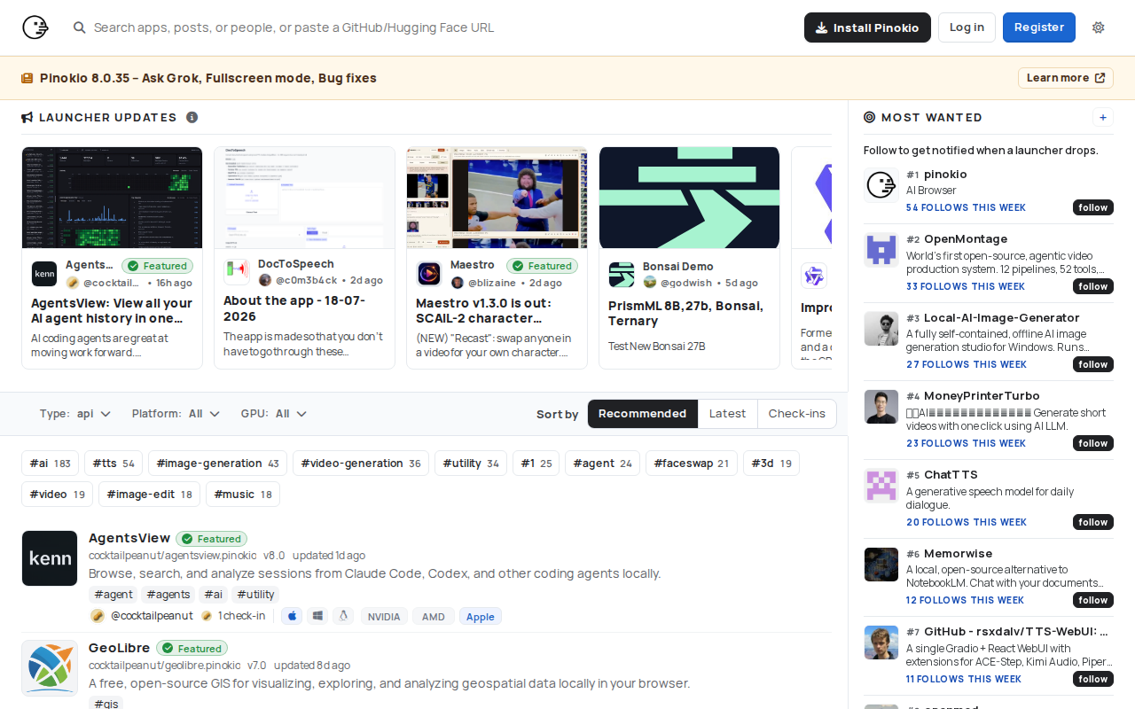 Website screenshot