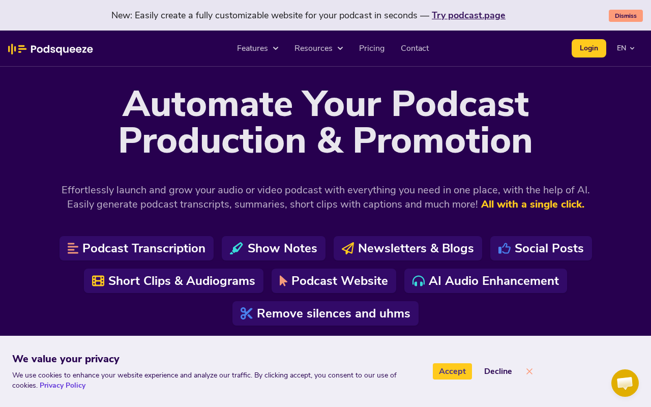 Website screenshot
