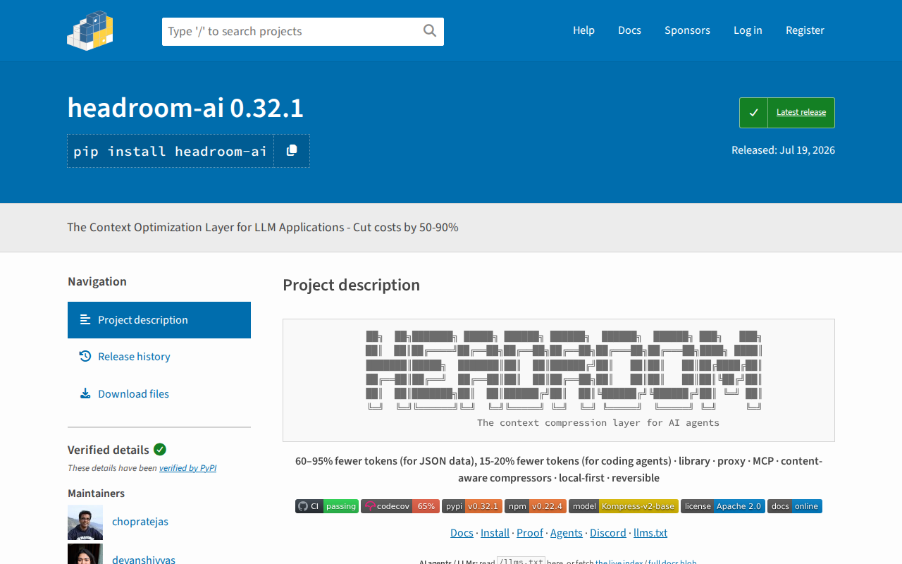 Website screenshot