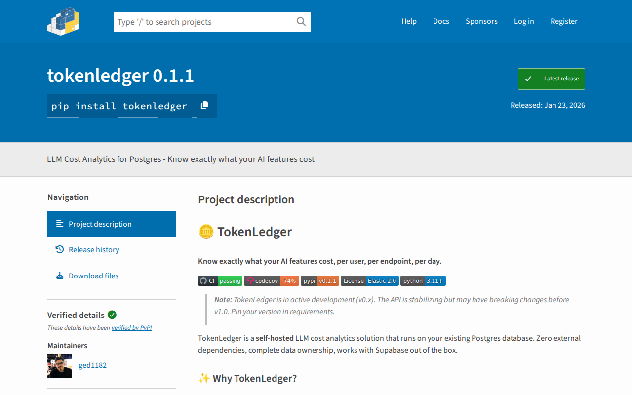 Website screenshot