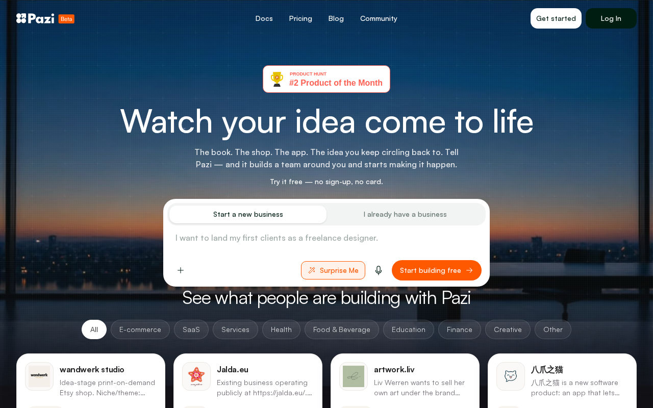 Website screenshot