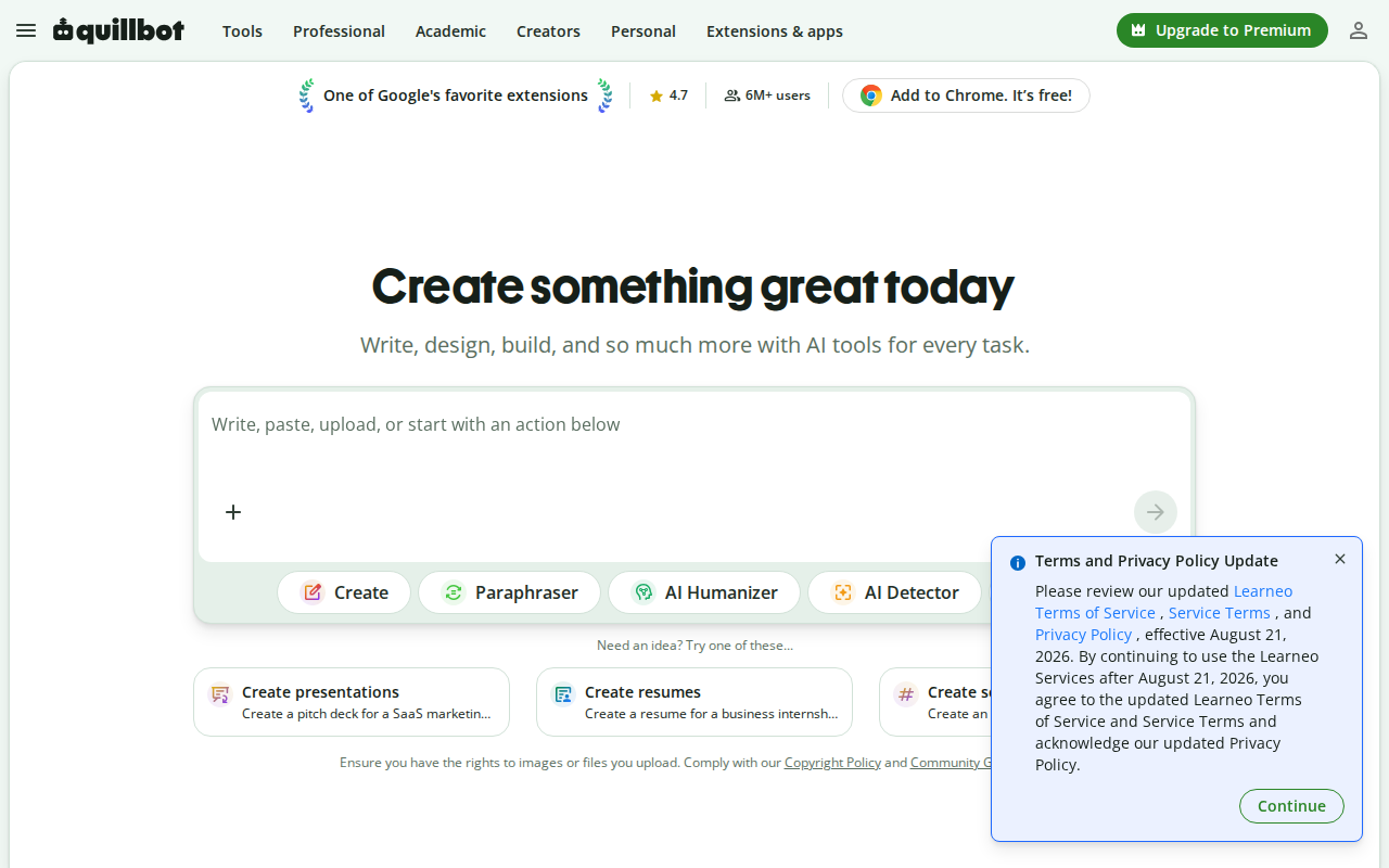 Website screenshot