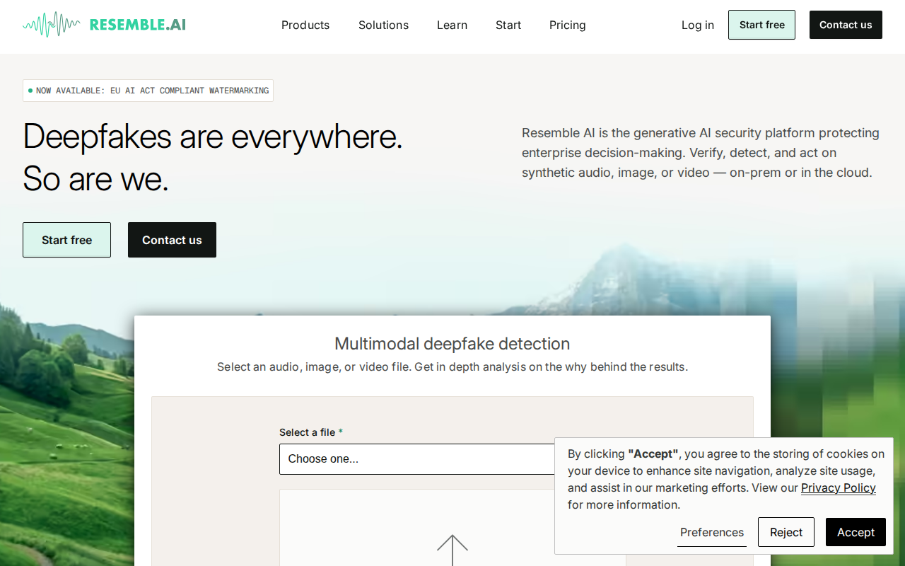 Website screenshot