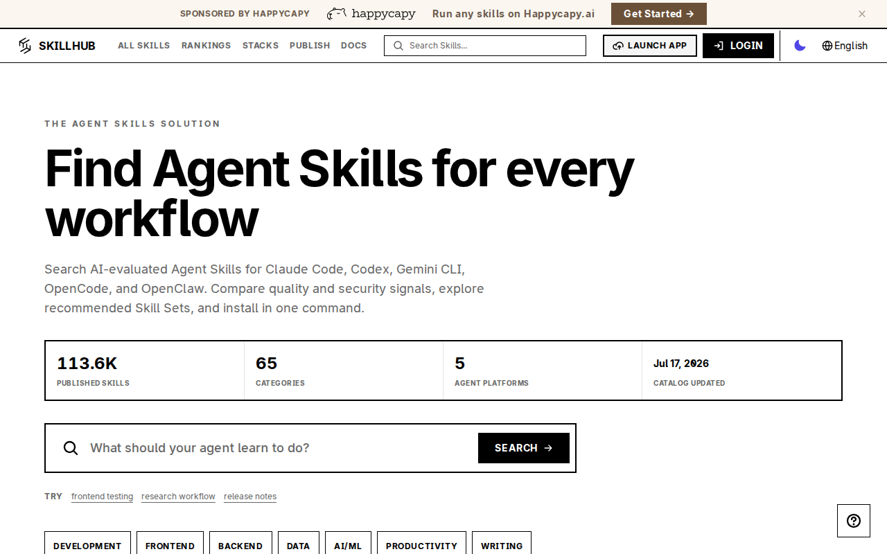 Website screenshot