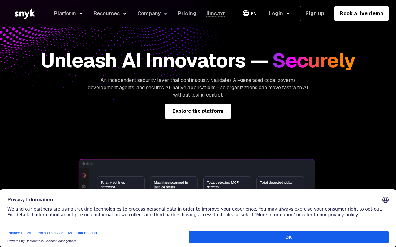 Website screenshot