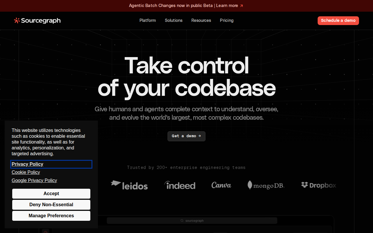 Website screenshot