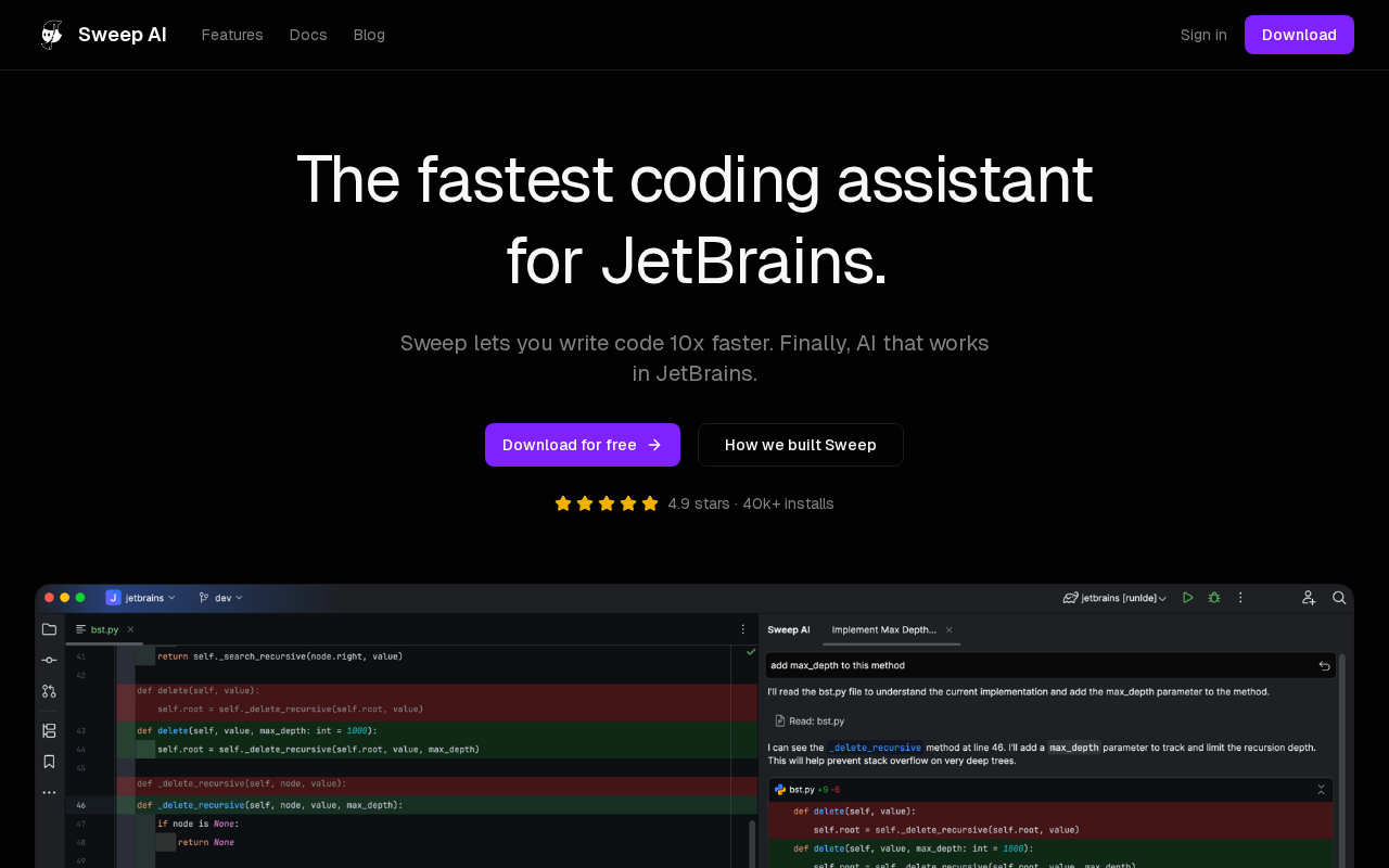 Website screenshot