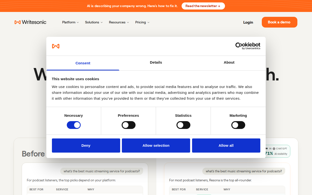 Website screenshot