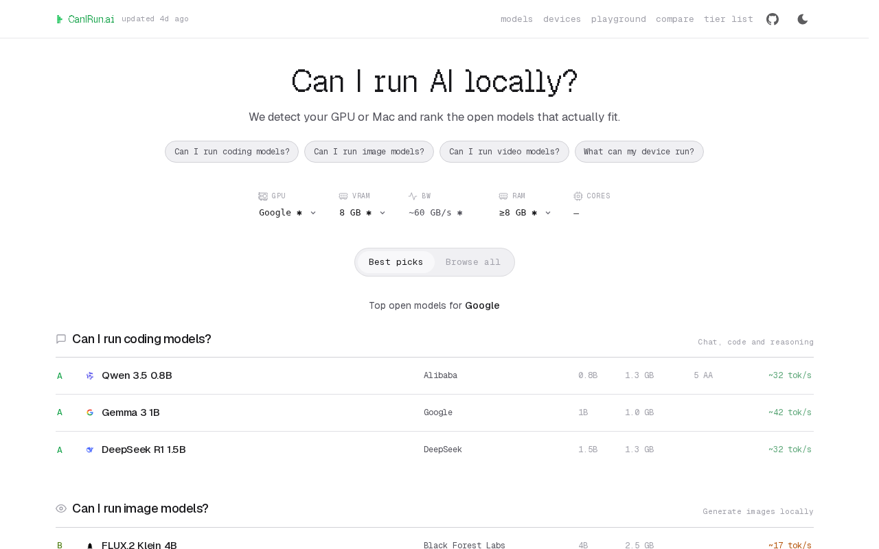 Website screenshot