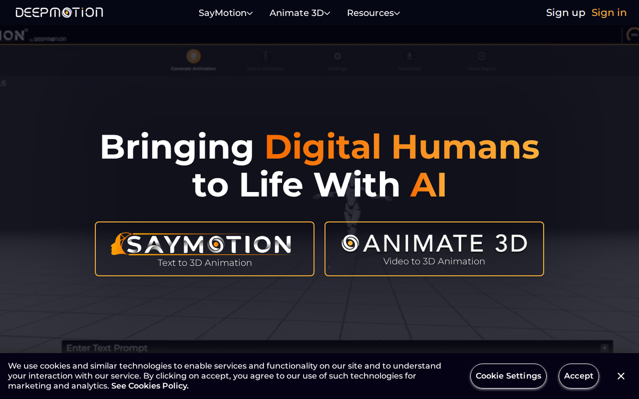 Website screenshot