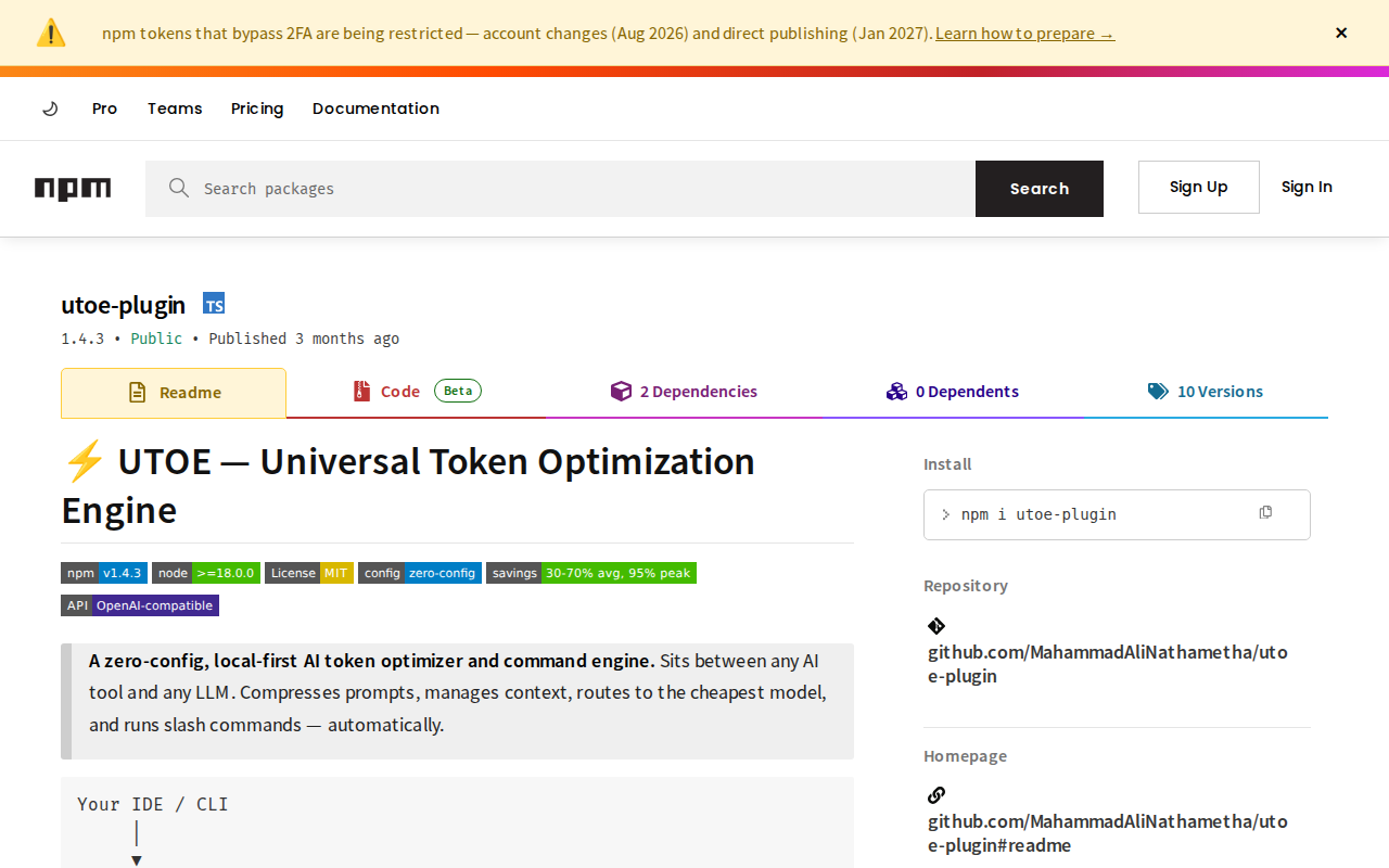 Website screenshot