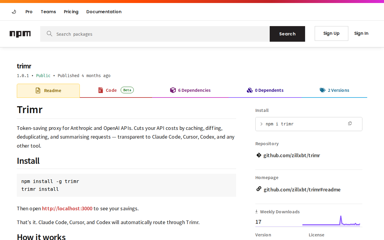 Website screenshot