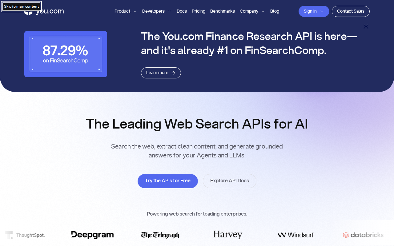 Website screenshot